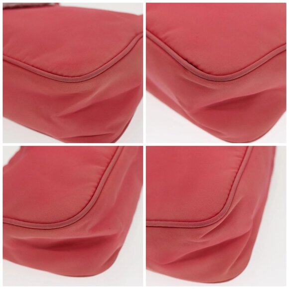PRADA Accessory Pouch Nylon Pink Silver Auth - Picture 15 of 15